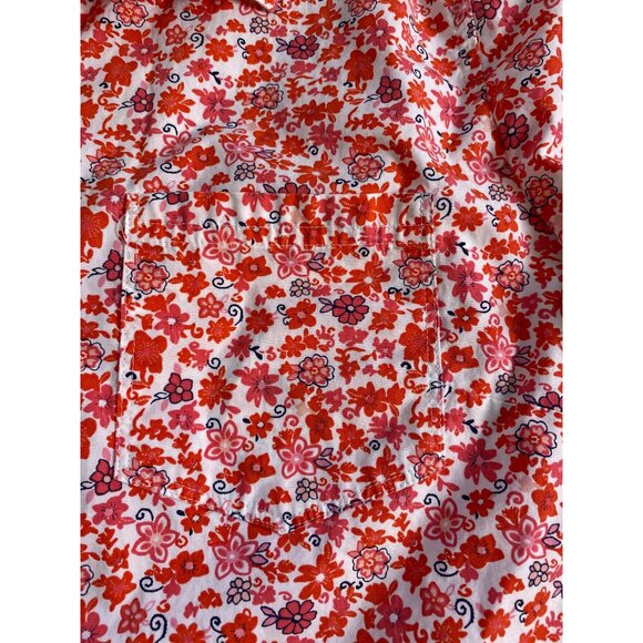 Banana Republic Women’s XL Pink Floral Button-Up Shirt Classic Fit Casual Comfy - Picture 12 of 13